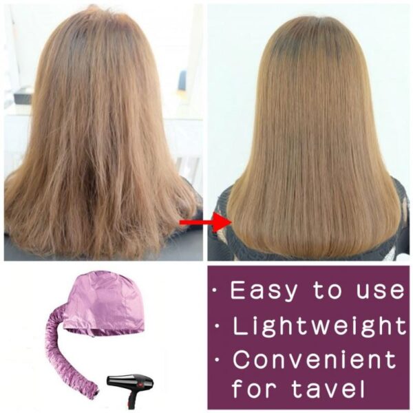 1PCS Balay Portable Luwas nga Hair Dryer Soft Hood Bonnet Attachment Haircare Salon Hairdress Para sa Deep Conditioning 3