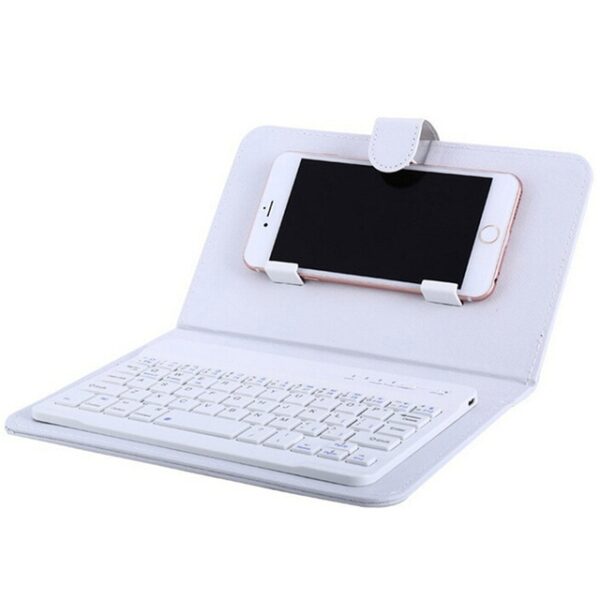 2018 PU Leather Wireless Keyboard Case for iPhone Protective Mobile Phone With Bluetooth Keyboard For Android 3.jpg 640x640 3