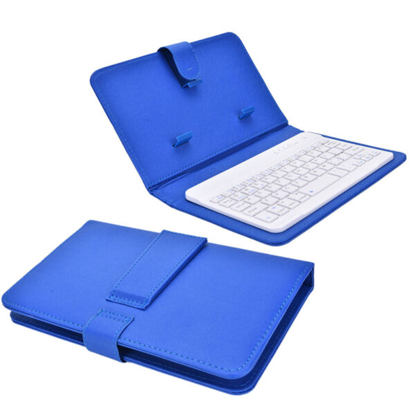 2018 PU Leather Wireless Keyboard Case alang sa iPhone Protective Mobile Phone Uban sa Bluetooth Keyboard Alang sa Android 4