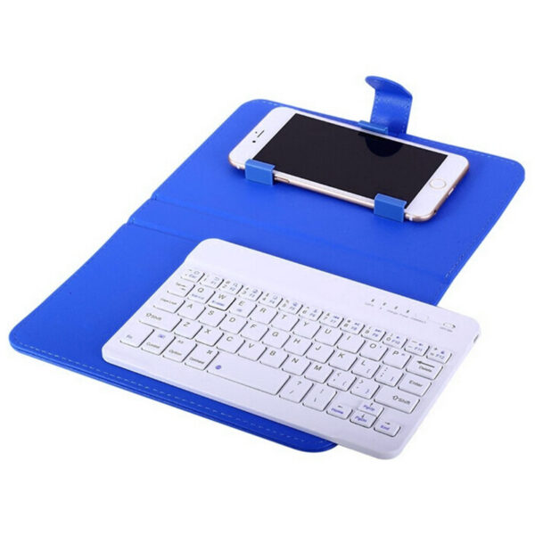 2018 PU Leather Wireless Keyboard Case for iPhone Protective Mobile Phone With Bluetooth Keyboard For Android 5