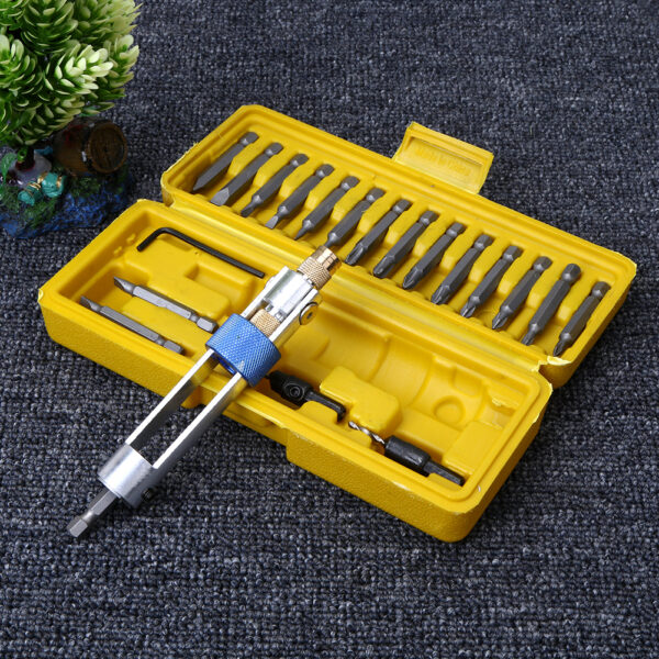 20Pcs Half Time Drill Driver Multi Screwdriver Sets Updated Version 16 Different Kinds Head with 9