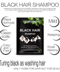 5pcs lot Instant Black Hair Shampoo Make Grey and White Hair Darkening and Shinny in 5 3 1