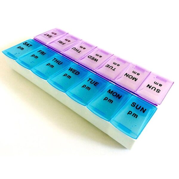 7 Days Pill Case Medicine Storage Tablet Pill Box With Clip Lids Medicine Organizer Pill Case 1
