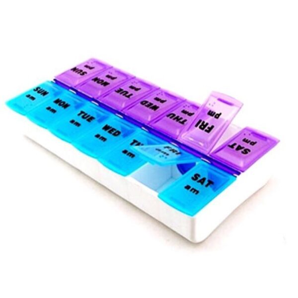 7 Days Pill Case Medicine Storage Tablet Pill Box With Clip Lids Medicine Organizer Pill Case 3