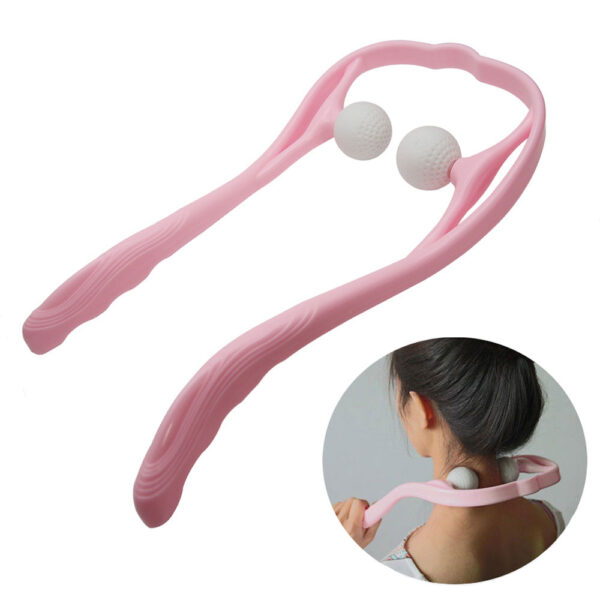 Aptoco Newest Neck and Shoulder Therapeutic Dual Trigger Point Self Massage Tool Portable 1