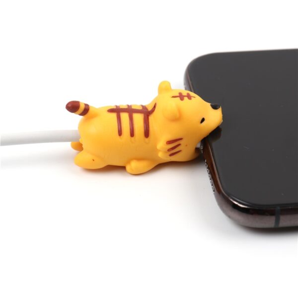 Kabelbitt Cute Animal kabelbeskytter til iphone usb kabel organizer chompers lader wire holder for 4