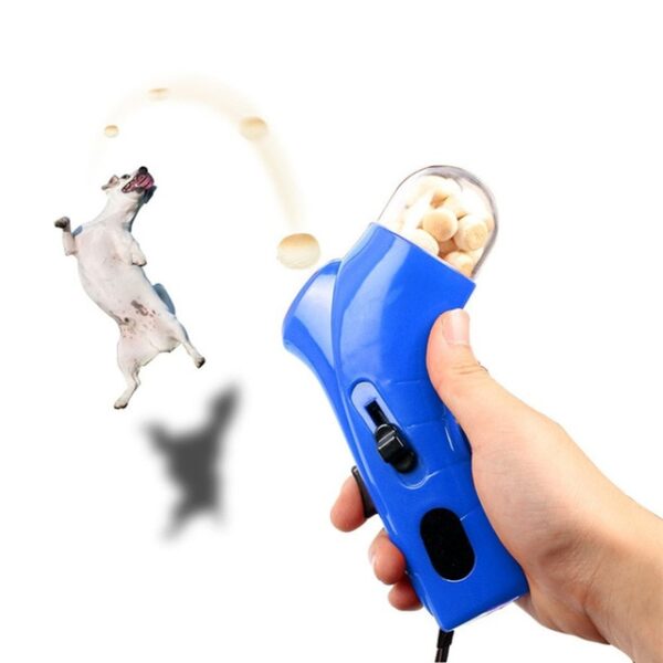 Creative Dog Puppy Food Treat Launcher Pet Snack Mini Food Feeder Catapult Pet Dog Interactive