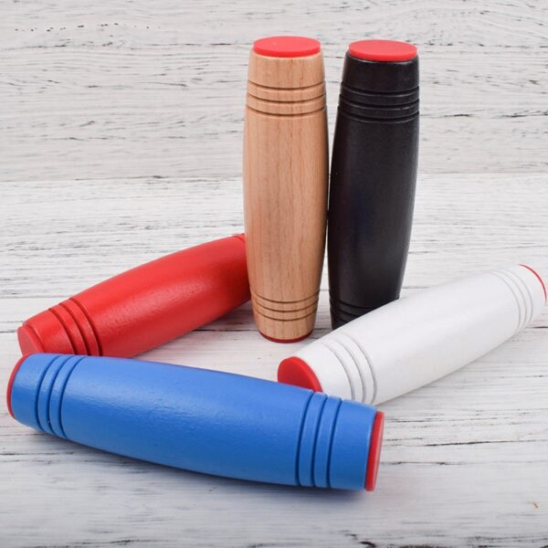 Fidget Stick Stress Reliever Desk Toy Antistress Desktop Flip Toy Hand Tumbler Wood Flip Stick fidget 3