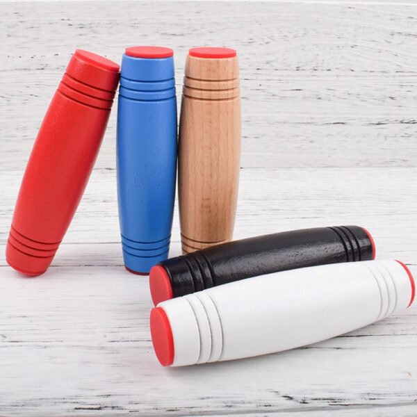 Fidget Stick Stres Reliever Desk Toy Antistress Desktop Flip Toy Hand Tumbler Wood Flip Stick fidget 5