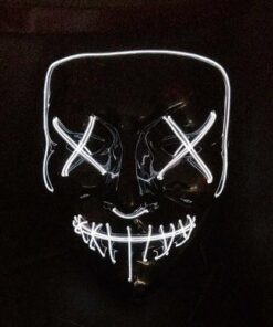 Halloween Mask LED lampice za osvjetljavanje Party maske The Purge Izborna godina Festivalske zabavne maske Cosplay 1.jpg 640x640 1