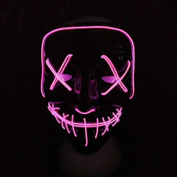 Halloween Mask LED lampice za osvjetljavanje Party Maske The Purge Izborna godina Great Funny Masks Festival Cosplay 3