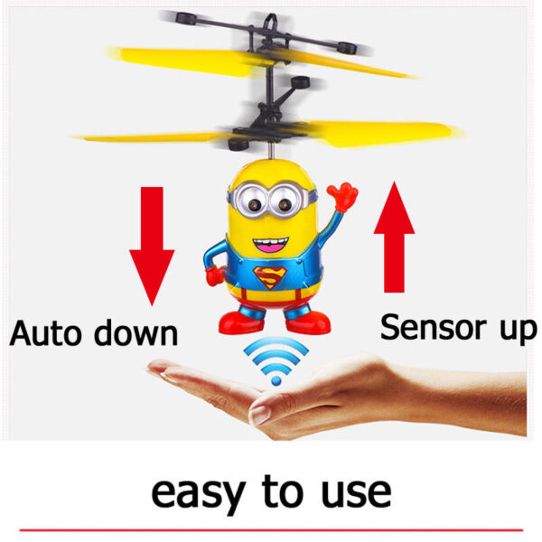 Mini RC Despicable Drone Minions Helicopter Quadcopter Drone Flying Sensory Toy Para sa mga Bata nga Regalo 3