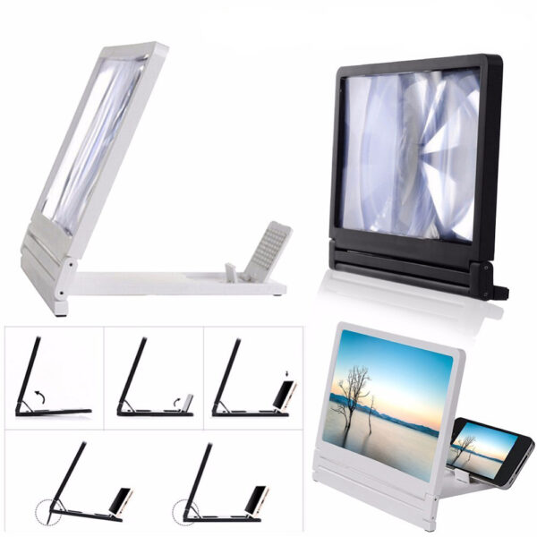 NEW Mobile Phone Screen Magnifier Eyes Protection Display 3D Video Screen Amplifier Folding Enlarged Expander Stand 4 1