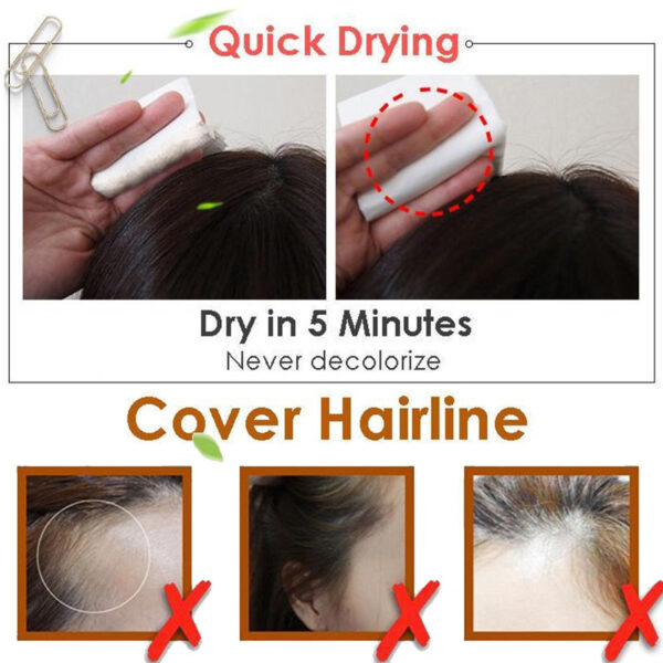 Natural Herb White Hair Cover Pen Long Lasting Black Brown Temporary Hair Dye Cream Mild Fast 4