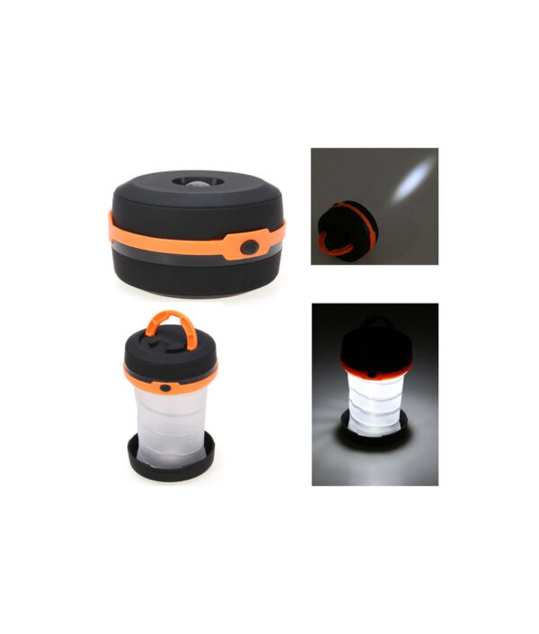 New Pop Up LED Flashlight Outdoor Camping Lamp Tent Mini Collapsible Travel Lantern Light Torch