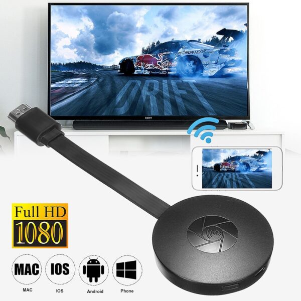 Newest 2nd Generation Mirascreen Digital HDMI Media Video Streamer Chromecast TV Stick WiFi Display Dongle 2