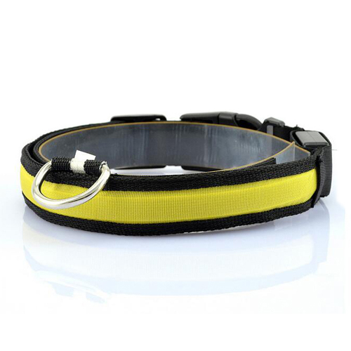 Ang Nylon LED Pet Dog Collar Night Safety Anti nawala ang Flashing Glow Collars Dog supplies 7
