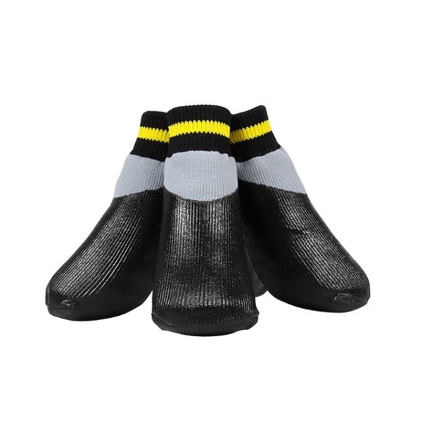 Outdoor Waterproof Dog Socks Rain Wear Non Slip Anti Skid Cotton Elastic Shoes with Fixed