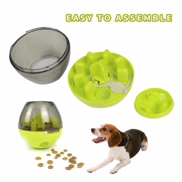 Tsiaj Dog Toys Tumbler Leakage Ball Dog Bite Toy Removable Dogs Leakage Dispenser Chewing Khoom rau 4