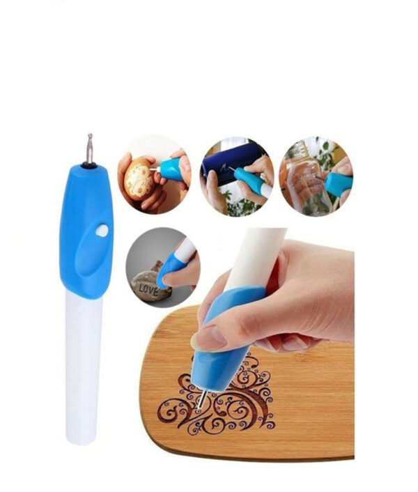 Stilou portabil de gravat pentru scrapbooking Instrumente de papetărie DIY stilou metalic pentru gravat Stilou electric pentru sculptură Graver 5 1