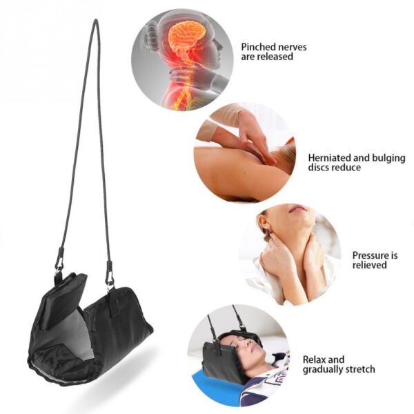 Portable Head Hammock Neck Traction Massage Pain Relief Neck Cervical Stretcher Traction Device Anti Fatigue Neck 11