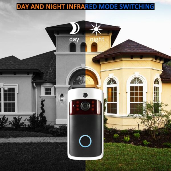 Smart WiFi Security DoorBell with Visual Recording Low Power Consumption Remote Home Monitoring Night Vision Video 5