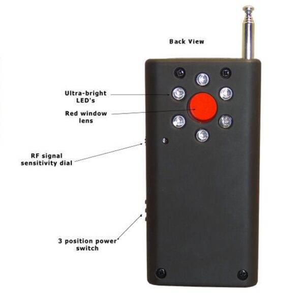 Topvico Full Range Anti Spy Bug Detector CC308 Mini Wireless Camera Hidden Signal GSM Device Finder 3