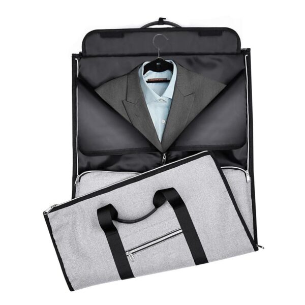 Travel Garment Bag 2 In 1 Men Weekend Bag Suitcase Suit Business Travel Organizer Foldable Shoulder 1