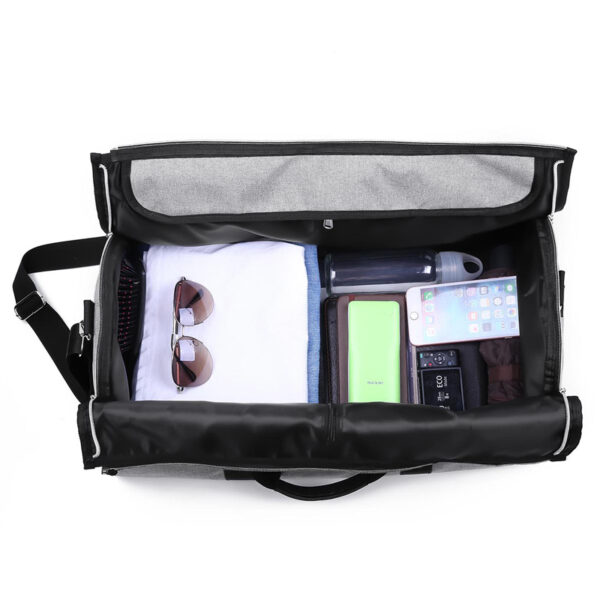 Travel Garment Bag 2 In 1 Men Weekend Bag Suitcase Suit Business Travel Organizer Foldable Shoulder 2