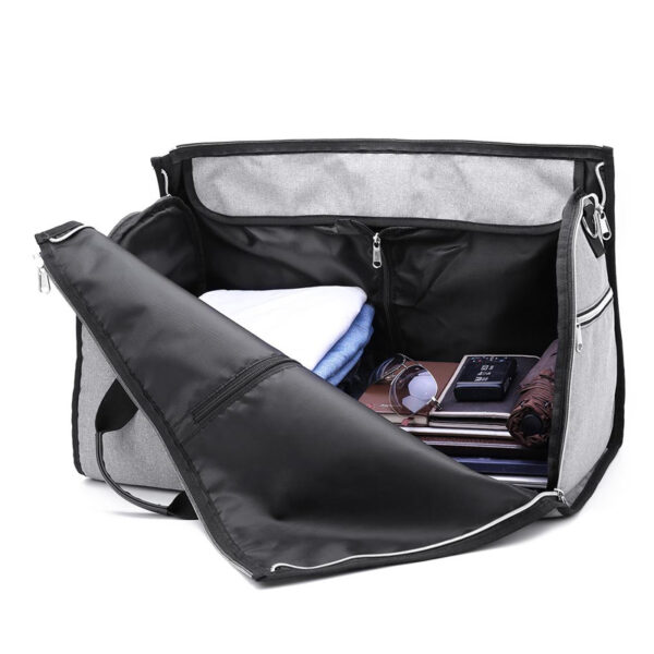 Travel Garment Bag 2 In 1 Men Weekend Bag Suitcase Suit Business Travel Organizer Foldable Shoulder 3
