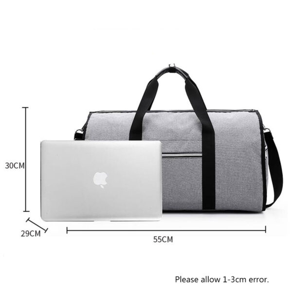 Travel Garment Bag 2 In 1 Men Weekend Bag Suitcase Suit Business Travel Organizer Foldable Shoulder 4