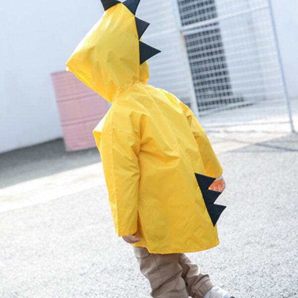 VILEAD Cute Small Dinosaur Polyester Baby Rain Coat Outdoor Waterproof Raincoat Children Windproof Poncho Boys Girls 1