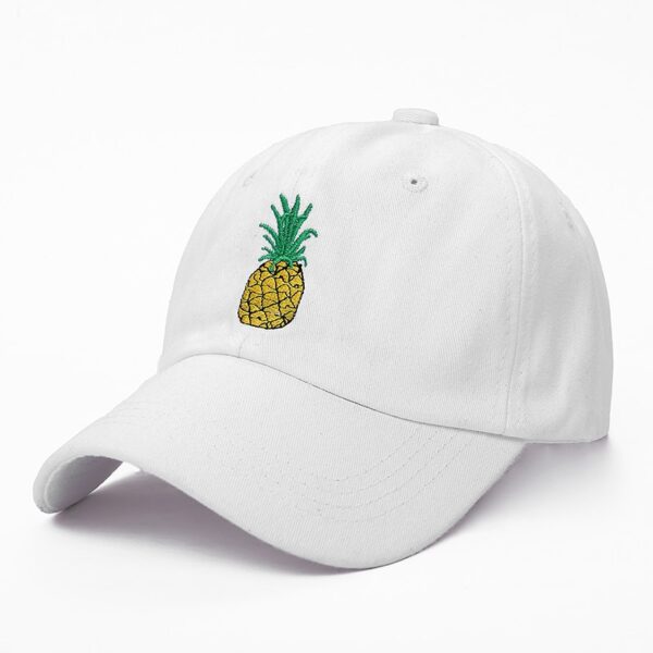 VORON new Pineapple Embroidered Baseball Cap Funny Fresh Fruit Hipster Hat Pineapple Dad Hat Baseball Cap 2