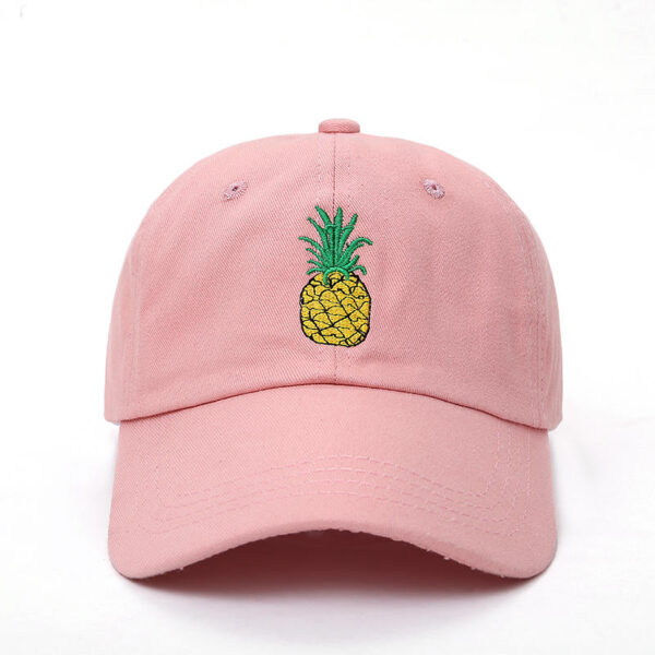 VORON new Pineapple Embroidered Baseball Cap Funny Fresh Fruit Hipster Hat Pineapple Dad Hat Baseball Cap 3