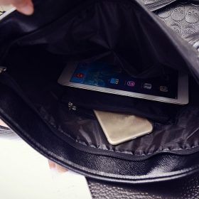 Leather Skull Tote Shoulder Bag - image 5