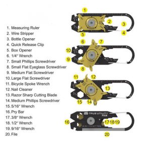 20 In 1 Pocket Multi Tool Keychain - image 3