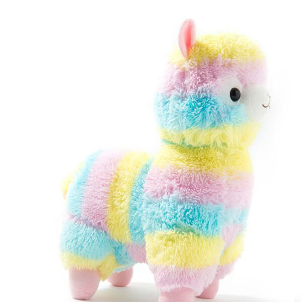 Toy Stuffed Rainbow Alpaca