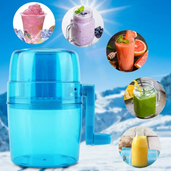 1 1L Original Manual Ice Crusher Shaver Household Snow Cone maker Mini Hand operated Ice Crusher 4