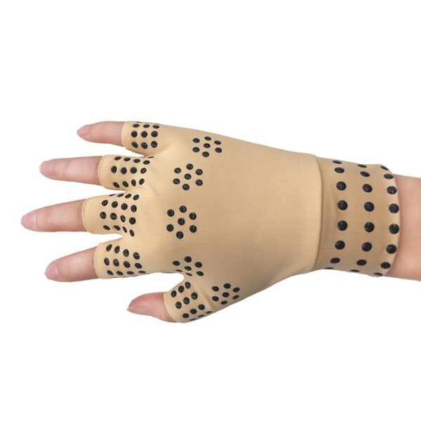 1 Pair Magnetic Therapy Fingerless Gloves Arthritis Pain Relief Heal Joints Braces Supports Health Care Tool 10