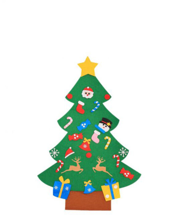 1 Set sa DIY Christmas Tree Creative Funny Felt Magic Puzzle Craft Toys Dekorasyon alang sa Pasko 510x510 1