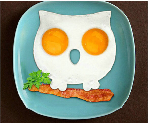 1 pc Owl Shape Egg Mold Silicne Cute Owl Fried Egg Mold Egg Ring Shaper 3