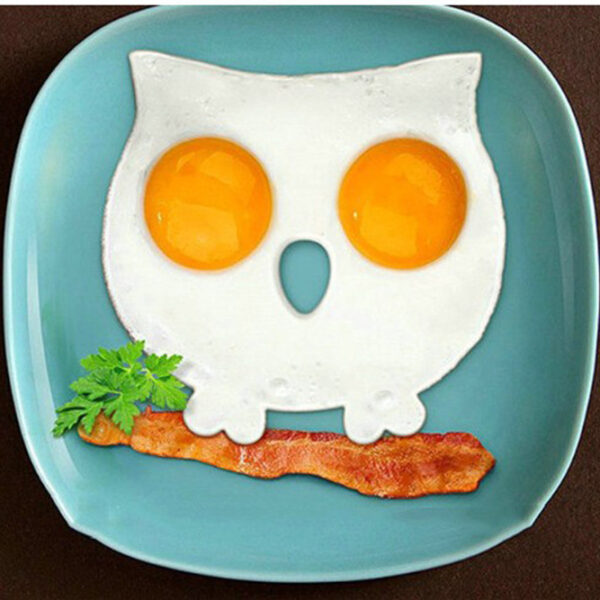 1 pc Owl Shape Egg Mold Silicne Cute Owl Fried Egg Mold Egg Ring Shaper 3