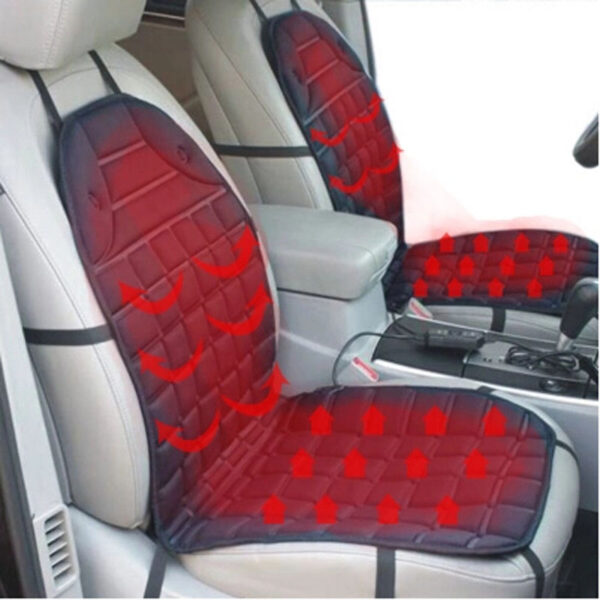 12V Heated Car Seat Cushion Cover Seat Heater Warmer Winter Household Cushion cardriver အပူထိုင်ခုံကူရှင်