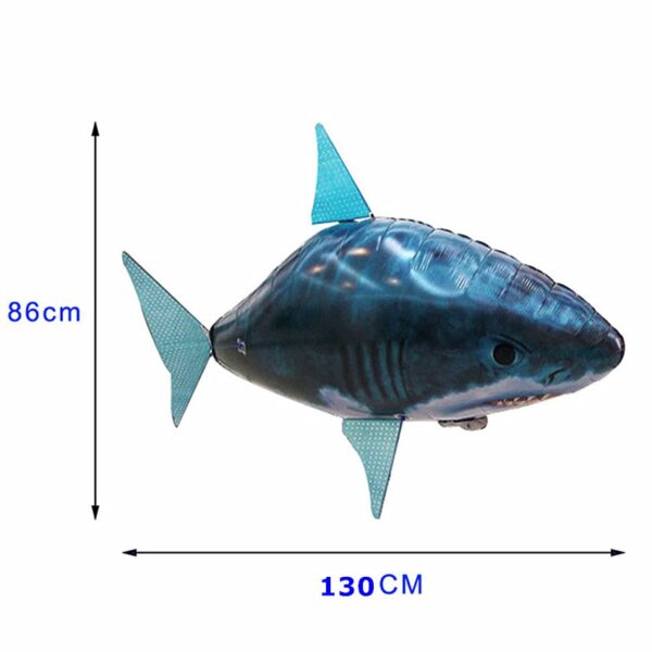 1PCS Remote Control Naglupad nga Air Shark Dulaan Clown Isda Balloons Inflatable Helium Isda eroplano RC Helicopter 2