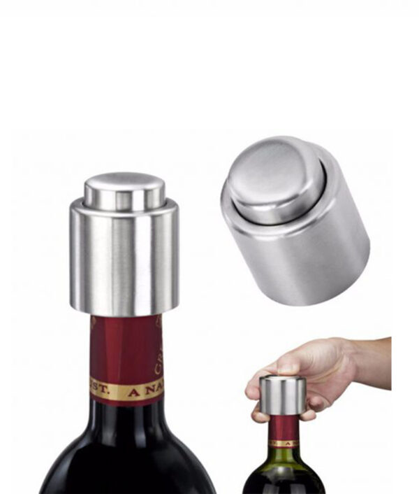 1 ADET Paslanmaz Çelik Şarap şişesi tıpası Vakum Mühürleyen bar araçları 510x510 1