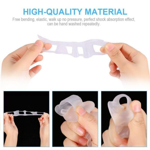 1Pair Silicone Gel Hallux Valgus Correction Toe Separators Foot Care Gel Bunion Protector Orthopedic Straightener Correctors 2