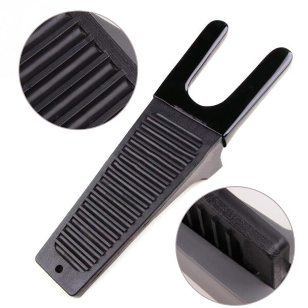 1Pc Black Boot Jack Puller Shoe Foot Scraper Cleaner Remover Camping Outdoor Tool 2