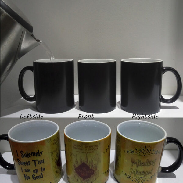 1Pcs Magic Mugs Harry Hot Drink Cup Color Changing Mug Potter Marauders Map Mischief Managed Wine 1