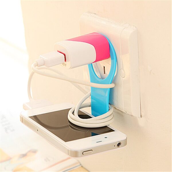 1pc Mobile Phone Charging Holder Foldable Storage Holders Desk Organizer Travel Portable Favor Send Random Colors 2