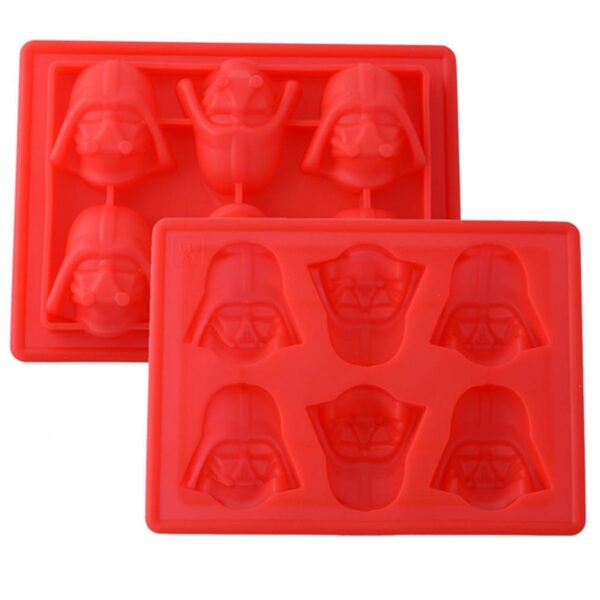 1pcs Fun Star Wars Darth Vader Cocktails Silicone Mold Ice Cube Tray Chocolate Fondant Mould diy 1